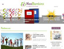 Tablet Screenshot of nosbambins.com